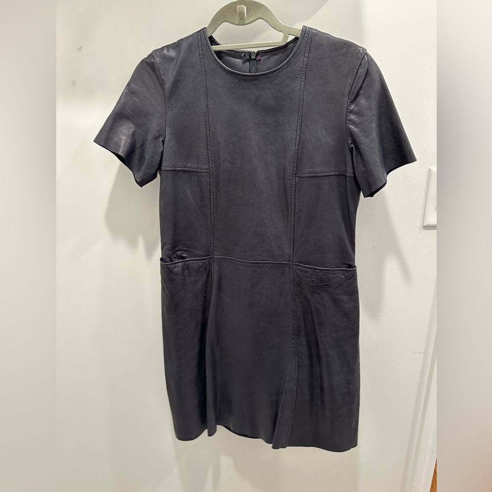 Gently used leather dress